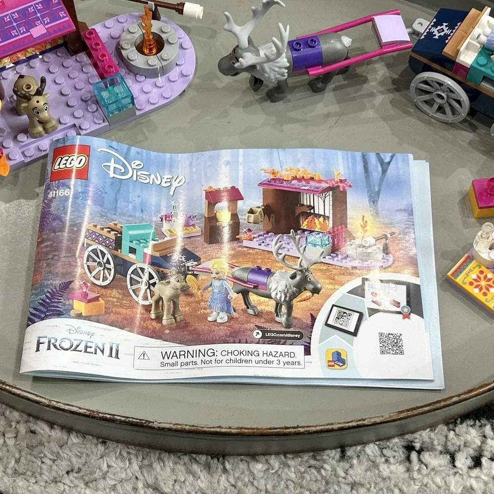 LEGO‎ Disney Frozen II Elsa's Wagon Adventure 41166 + Anna & Olaf - Complete